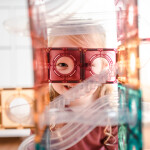 Connetix Connetix Tiles - Magnetická Stavebnica Pastelová Guličková Dráha 106 ks