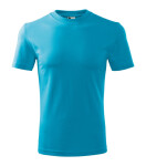 Ťažké unisex tyrkysové tričko XL