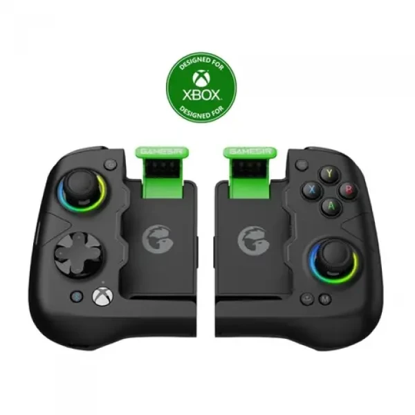 GameSir X4a čierno-zelená / Herný ovládač s držiakom na telefón / USB-C / BT / Android (GSX4A002)