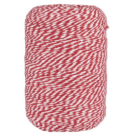 Ib Laursen Dekoratívny špagátik na cievke Red/White 400 m