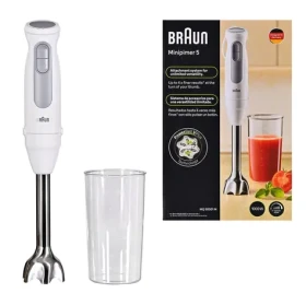Braun MultiQuick 5 MQ 50001M biela / Tyčový mixér / 1000 W / Turbo / 21 rýchlostí / nádoba 0,6 l (0X22111507)