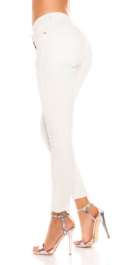 Trendy Koucla Skinnies low crotch bluewhite