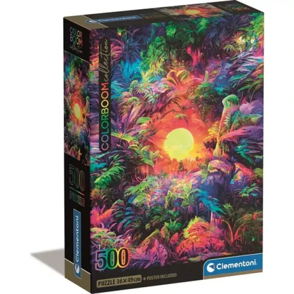 Clementoni PUZZLE ColorBoom: Východ slnka v džungli /500 dielikov/ od 10 rokov