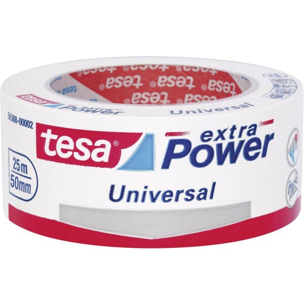 Tesa UNIVERSAL 56388-00002-05 páska so skleným vláknom tesa® Extra Power biela (d x š) 25 m x 50 mm 1 ks; 56388-00002-05