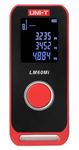UNI-T LM60Mi / Laserový diaľkomer / dosah do 60 m / presnosť ±2 mm (LM60Mi)