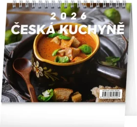 NOTIQUE Stolný kalendár Česká kuchyňa 2026, 16,5 x 13 cm (PGS-35340)