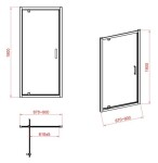 CERSANIT - DVERE 90x190 TRANSPARENT SKLO S154-006