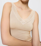 FEEL OF MODAL - Tielko z modalu TENCEL™ s recyklovanou čipkou Triumph CREAMY DREAM M