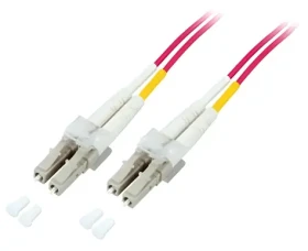 EFB LC-LC OM4 fialová / Optický patchkábel / Duplex / LSZH / 1 m (O0319.1)