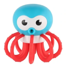 TEDDIES Hrkálka chobotnice / Plast / 8 × 8 cm / od narodenia