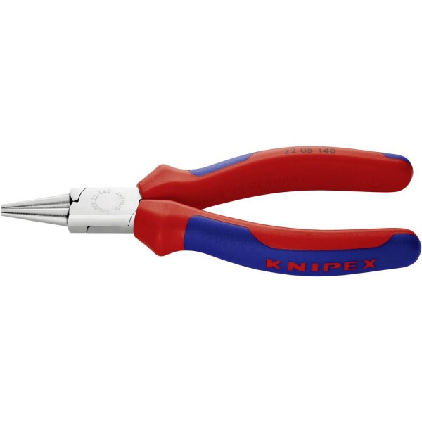 Knipex 22 05 140 pre elektroniku a jemnú mechaniku kliešte kruhové rovné 140 mm; 22 05 140