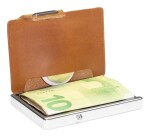 Kožená mini peňaženka Mondraghi Silhouette Modern Deer Caramel
