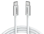 Anker Zolo biela / Kábel / USB-C - USB-C / 1,8 m / 240 W / PD 3.1 (A8060H22)