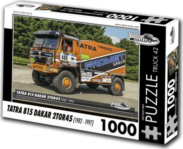 RETRO-AUTA Puzzle TRUCK č.42 Tatra 815 Dakar 2T0R45 (1982 - 1997)
