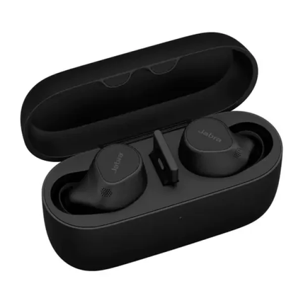 JABRA Evolve2 Buds UC USB-A čierna / Bezdrôtové slúchadlá / mikrofón / Bluetooth 5.2 / dotykové ovládanie (20797-989-999)