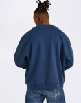 Organic Basics Weekend Boxy Fit Crewneck Sweatshirt Midnight Blue L