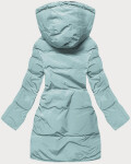 Dámska prešívaná zimná bunda v mätovej farbe (2m-963) odstíny zelené S (36)