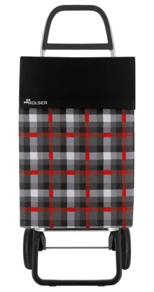 Rolser Jean Scottish 2 šedá / Nákupná taška na kolieskach / 2 kolieska / 43 l / nosnosť 50 kg / 1,12 kg