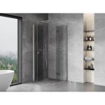 MEXEN/S - Mist-F Duo sprchovací kút skladacie dvere 70 x 70, transparent, chróm 8A6-070L-070P-01-00