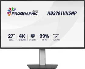 27" IIYAMA ProGraphic HB2701UHSNP-B1 čierna / LED / IPS / 3840 x 2160 / 16:9 / 4 ms / 3000:1 / 450cd-m2 / VESA (HB2701UHSNP-B1)