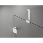 MEXEN/S - Lunar-B sprchovací kút dvere krídlové ľavá 85 x 80, transparent, biela 832-085-080-20-00-L