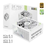 Gamemax GX PRO 1250G biela / Zdroj / ATX / 1250W / 80 PLUS Gold / Plne modulárne (GX PRO 1250G WH)