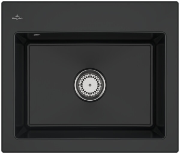 VILLEROY & BOCH VILLEROY & BOCH - Keramický drez Villeroy &amp; Boch Subway 60 S, 330901R7, Pure Black 330901R7