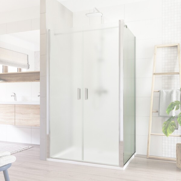 Mereo Lima pevný diel k lietacím, zalamovacím a trojdielnym zasúvacím dverám,100x190 cm, sklo Point CK10532K