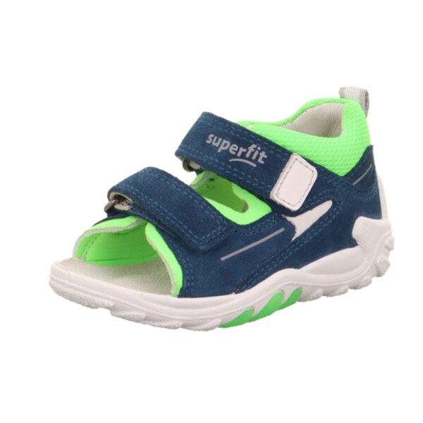 Chlapčenské sandále FLOW Blue/Light Green Superfit 1-000035-8020 green - 23