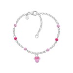 Disney Slušivý strieborný náramok Minnie Mini BS00104SL-47.CS