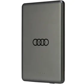 Audi Big Logo MagSafe sivá / Powerbanka / MagSafe / 5000 mAh / 15W bezdrôtové nabíjanie (AU-MWPB5000-GT/D1-GY)