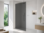 CERANO - Sprchová zástena Walk-in Crystal Ľ/P - 8 mm - bezvzperový systém - chróm, grafitové sklo - 70x200 CER-8050BD6602