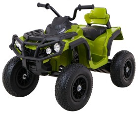 Mamido Elektrická štvorkolka ATV nafukovacie kolesá zelená