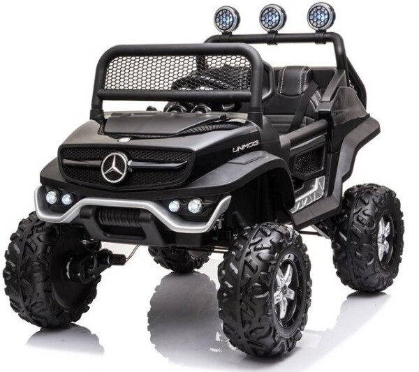 Mamido Detské elektrické autíčko Mercedes-Benz Unimog S 4x4 čierne