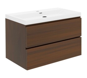 Kúpeľňová skrinka s umývadlom SAT B-Way 99x50x45 cm orech mat BWAY2100NUTU4 BWAY2100NUTU4