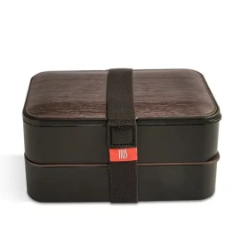 Iris Barcelona Obedový box s príborom Bento 1.2 l drevo (8439-P)