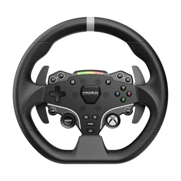 Moza Racing Steering Wheel ESX RS052 čierna / Závodný volant / 28 cm / 2 joysticky / 22 tlačidiel / PC Xbox (RS052)