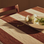 Ferm Living Obrus Hale Chestnut/Frosted Lime 150 × 240 cm