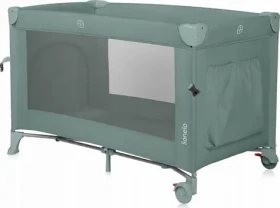 Lionelo Postieľka cestovná Ellen 3v1 Green Sage / prístelka k posteli / do 15 kg / 2 kolieska s brzdou (LO-ELLEN GREEN SAGE)