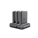 BMX SolidSafe™ nabíjacia stanica s 3 slotmi pre powebanky SolidSafe 5K 10K čierna (BMX-C986-3B-BL-B)