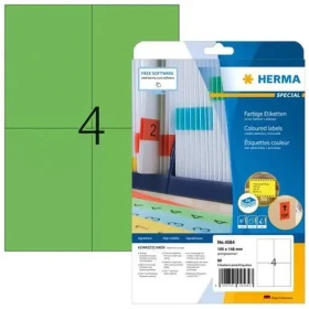 Herma Etikety A4 zelené odnímateľné / Etikety / 105x148 mm / 80 ks (4564)