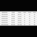 MEXEN - Exo štvorcový posuvný sprchovací kút 95 x 95, transparent, zlato 8111-095-095-50-00