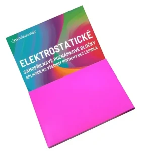 Fellowes Symbio Symbionotes ružová / Elektrostatický poznámkový bloček / 190x100 mm / 100 ks (SYNT190100P100)