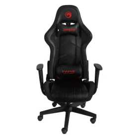 Marvo CH-106 čierna / herné kreslo / 129-139cm / ergonomické / sklopné až do uhla 180 ° / syntetická koža (CH-106 BK)