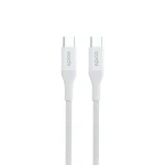 Epico pletený PD kábel USB-C na USB-C 1.2m biela (9915141100002)