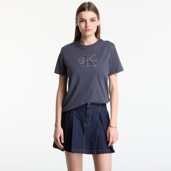 Tričko Calvin Klein Jeans Ss Baby Terry Hero Monologo Tee Ebony L