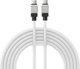 Baseus CAKW000302 Kábel USB-C (M) - USB-C (M) 2 m biela / 100W (CAKW000302)