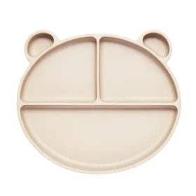 Kidnort Retter Silikónový delený tanier svetlý (KNSIL000028)