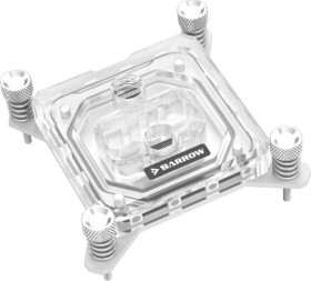 Barrow Intel CPU Wasserblock RGB, Acryl - weiß