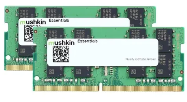Mushkin Essentials 64GB (2x32GB) 2933MHz / DDR4 / SO-DIMM / CL21 / 1.20V (MES4S293MF32GX2)